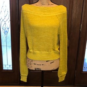 Free People Sugar Rush Off The Shoulder Sweater